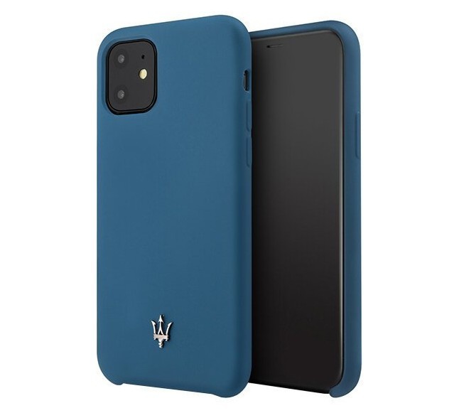 фото Чехол cg mobile maserati silicone iphone 11 синий