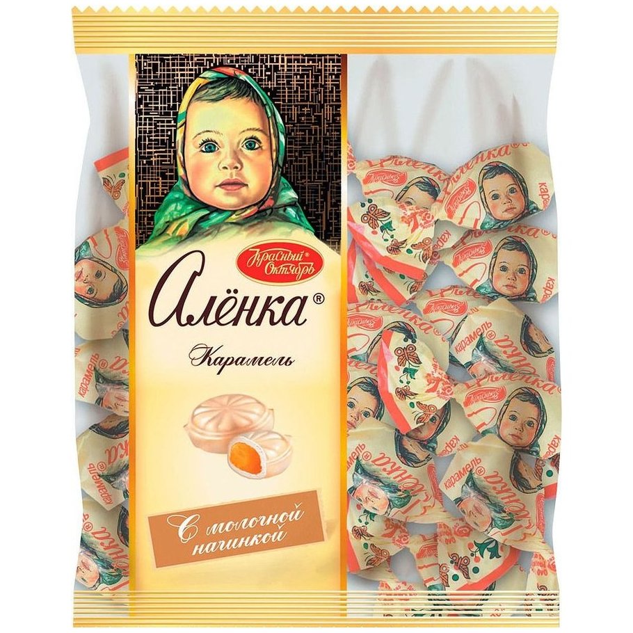 

Карамель Красный Октябрь Аленка с молочной начинкой, 1 кг