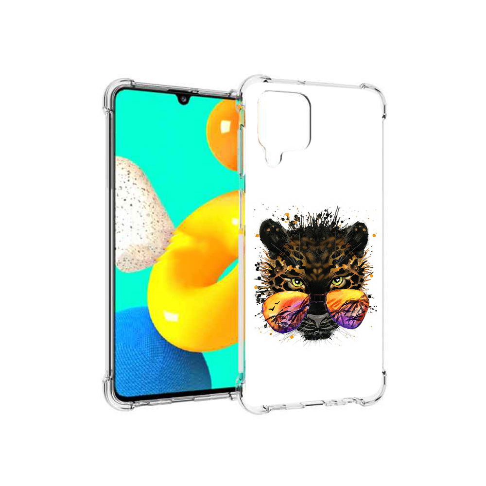 

Чехол MyPads Tocco для Samsung Galaxy M32 тропический леопард (PT161818.523.649), Прозрачный, Tocco