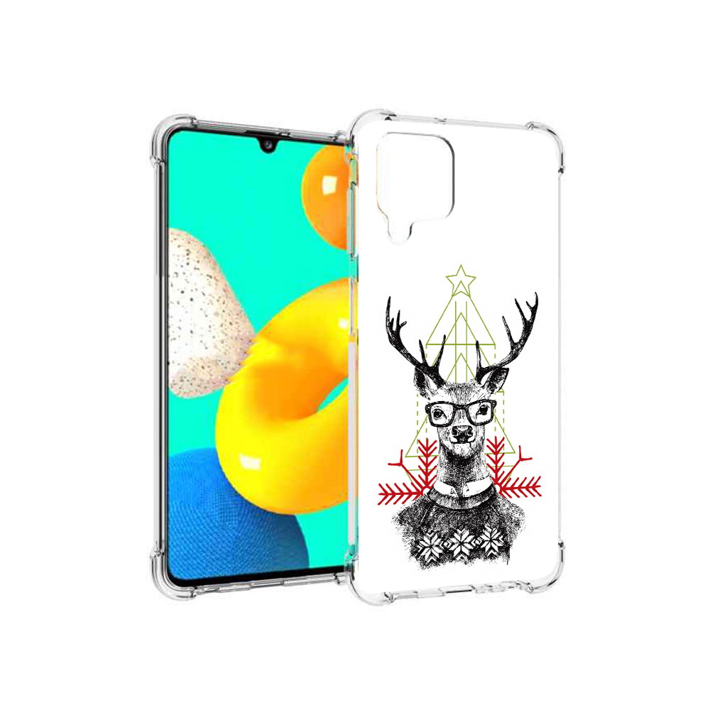 

Чехол MyPads Tocco для Samsung Galaxy M32 умный олень (PT161818.523.652), Прозрачный, Tocco