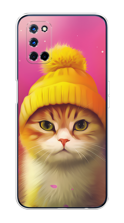 

Чехол на Oppo A52/A72 "Котик в шапочке", Розовый;желтый;бежевый, 253250-1
