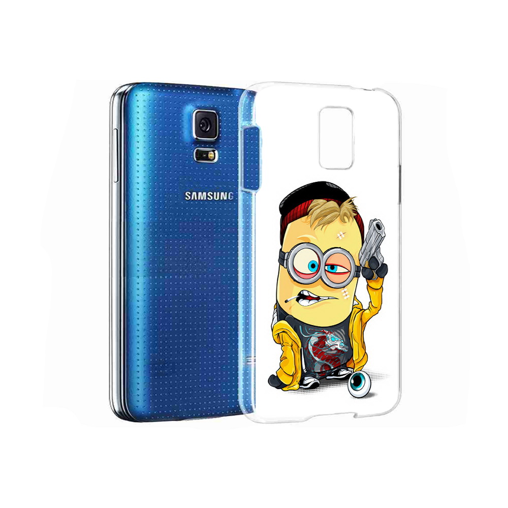 

Чехол MyPads Tocco для Samsung Galaxy S5 миньон бандит (PT12196.512.475), Прозрачный, Tocco