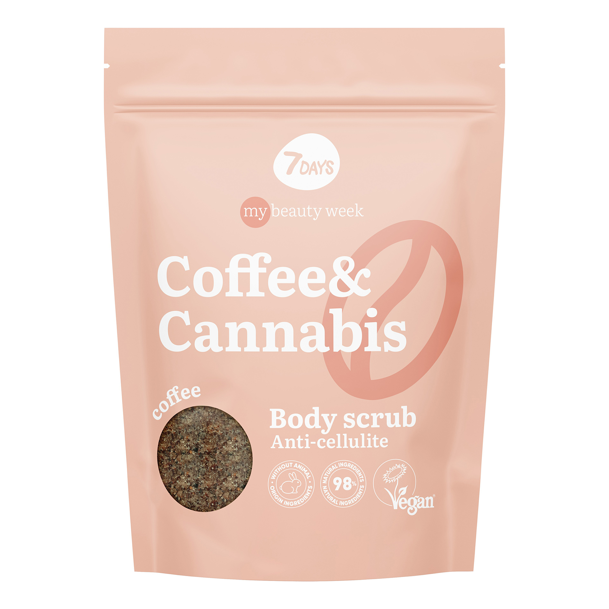 фото Скраб для тела 7 days my beauty week coffee&cannabis антицеллюлитный 250 г 7days