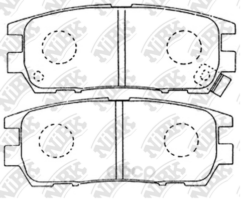 

Тормозные колодки NiBK задние PN3280