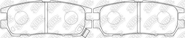 

Тормозные колодки NiBK задние PN3280