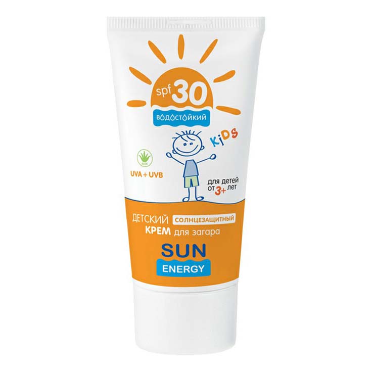 фото Крем для загара sun energy детский spf 30 50 мл