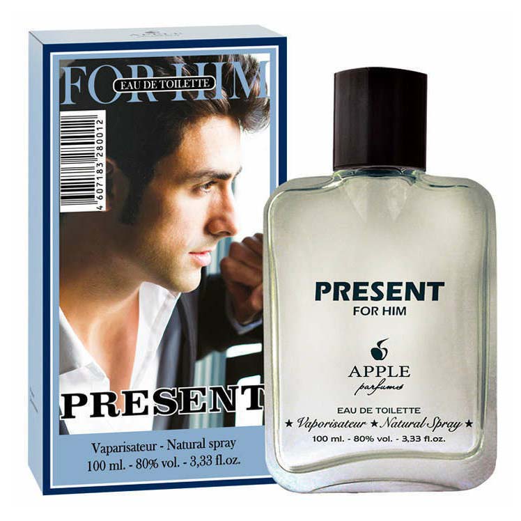 Туалетная вода Apple Parfums Present for HIM мужская 100 мл футболка мужская stay perfect графитовый
