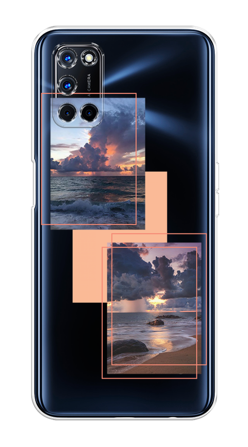 

Чехол на Oppo A52/A72 "Sky collage", Розовый;прозрачный;синий, 253250-1