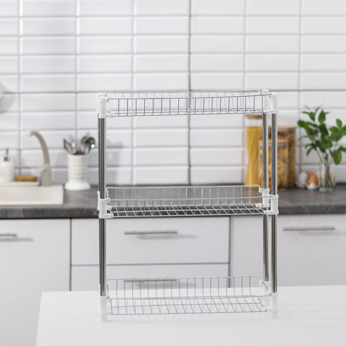 Этажерка настольная 3-х секционная, 48x26x54,5 см