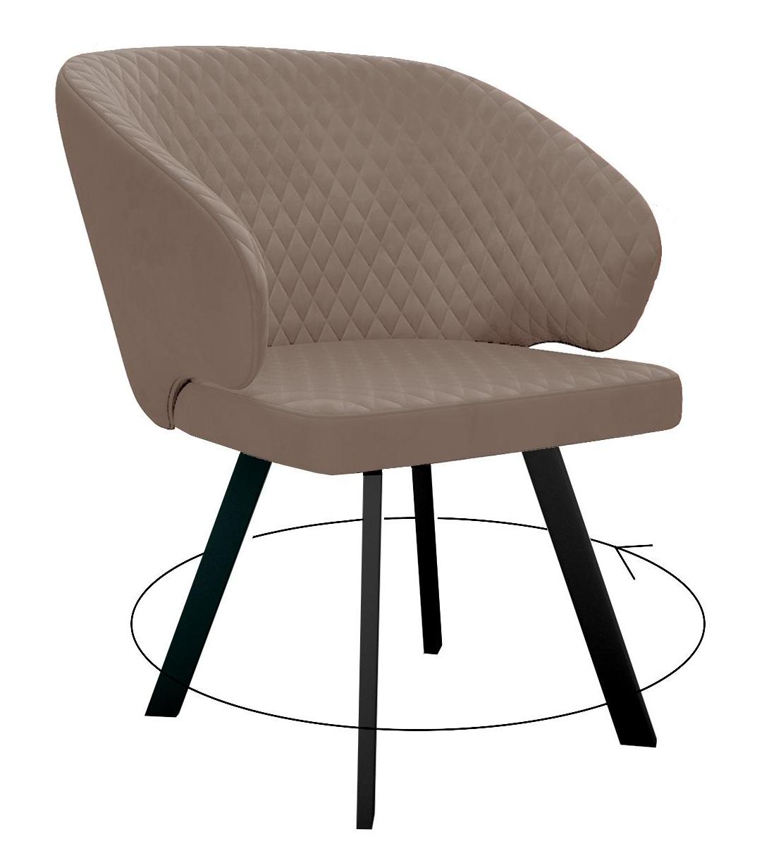 

Стул DIKLINE черный микровелюр 35x45x86 см
