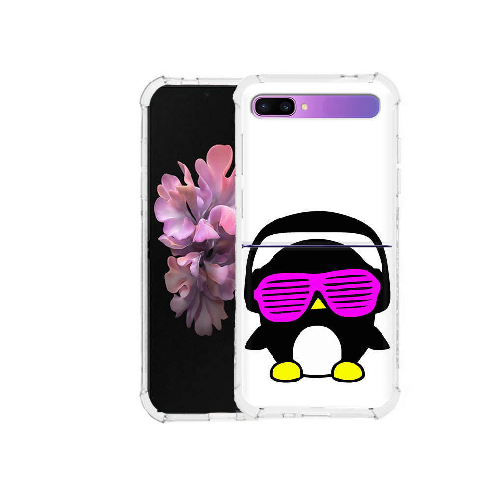 

Чехол MyPads Tocco для Samsung Galaxy Z Flip пингвин (PT226935.587.541), Прозрачный, Tocco