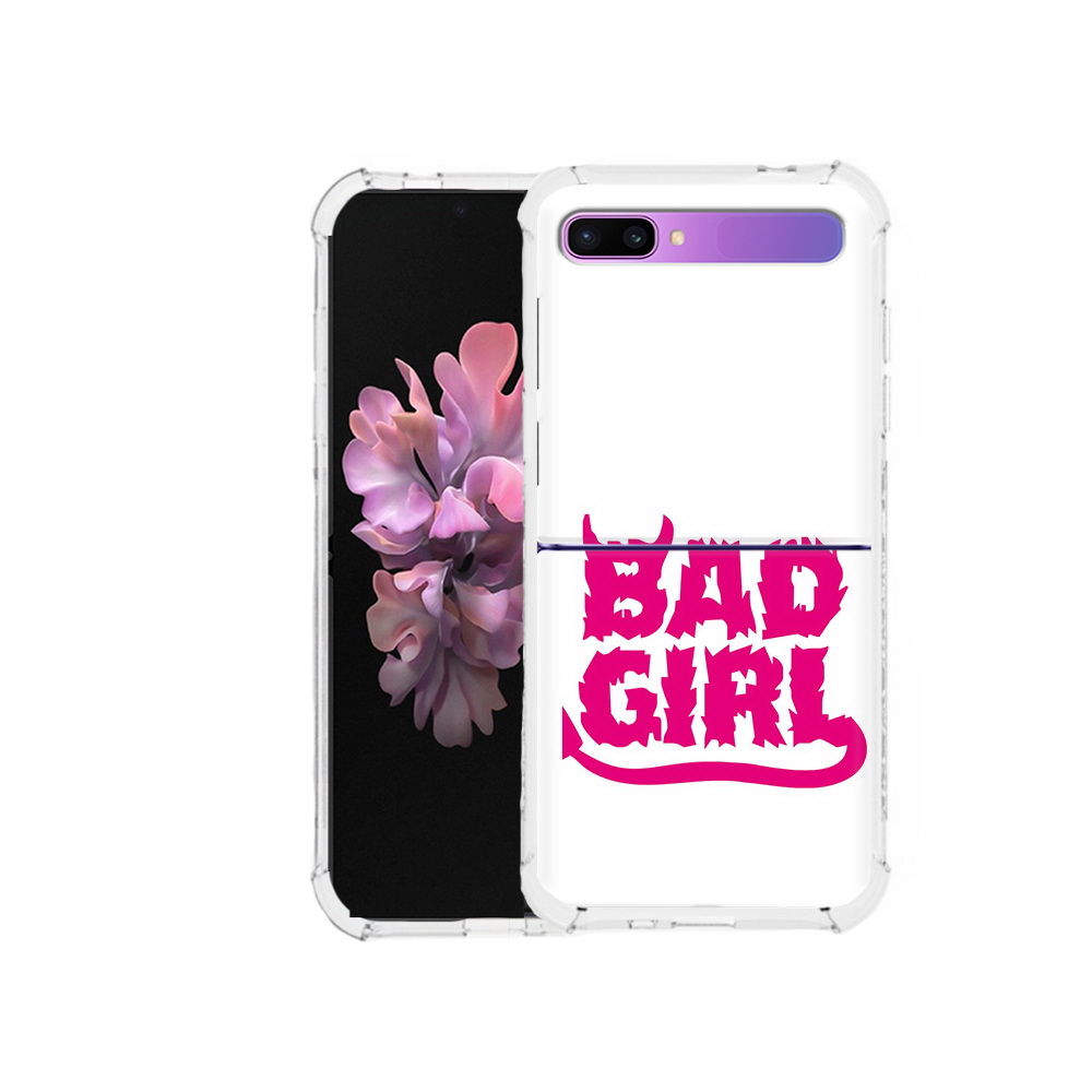 

Чехол MyPads Tocco для Samsung Galaxy Z Flip плохая девочка (PT226935.587.545), Прозрачный, Tocco