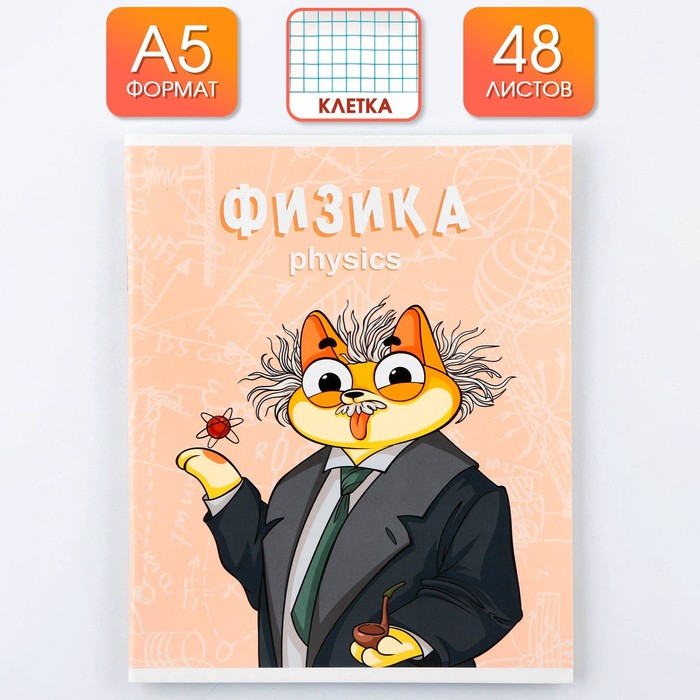 

Предметная тетрадь ArtFox STUDY Кот Физика 48 листов клетка