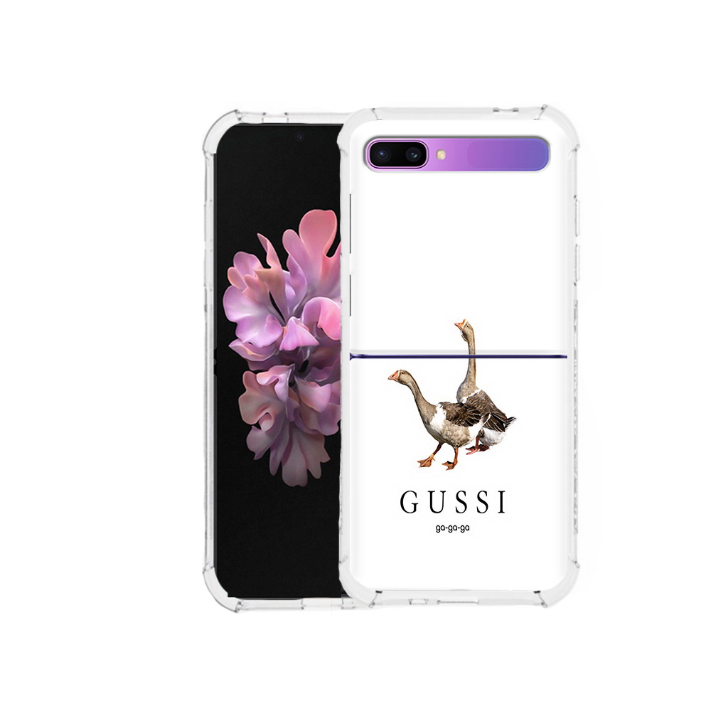 

Чехол MyPads Tocco для Samsung Galaxy Z Flip Гусси бренд (PT226935.587.56), Прозрачный, Tocco