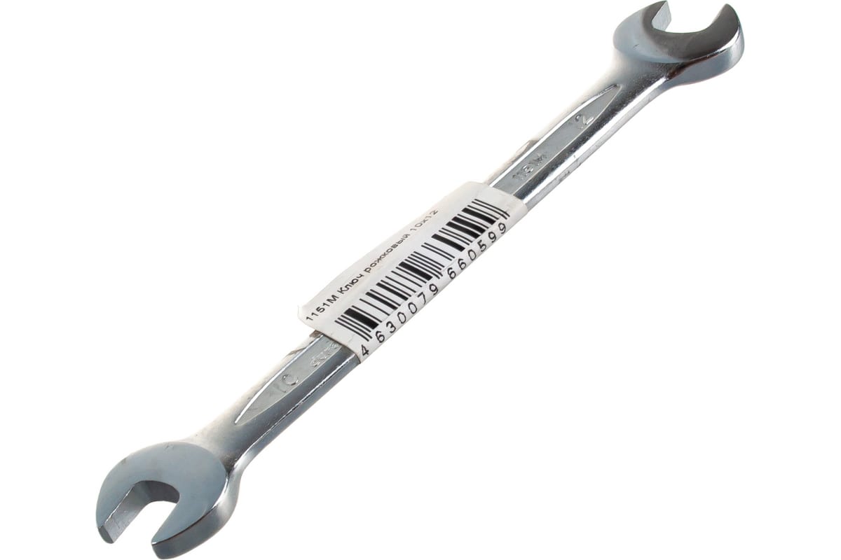 Hans 1151M10X12 Ключ Рожковый 10Х12 Мм force набор s образных накидных ключей 10х12 22х24мм пластиковый держатель 6пр