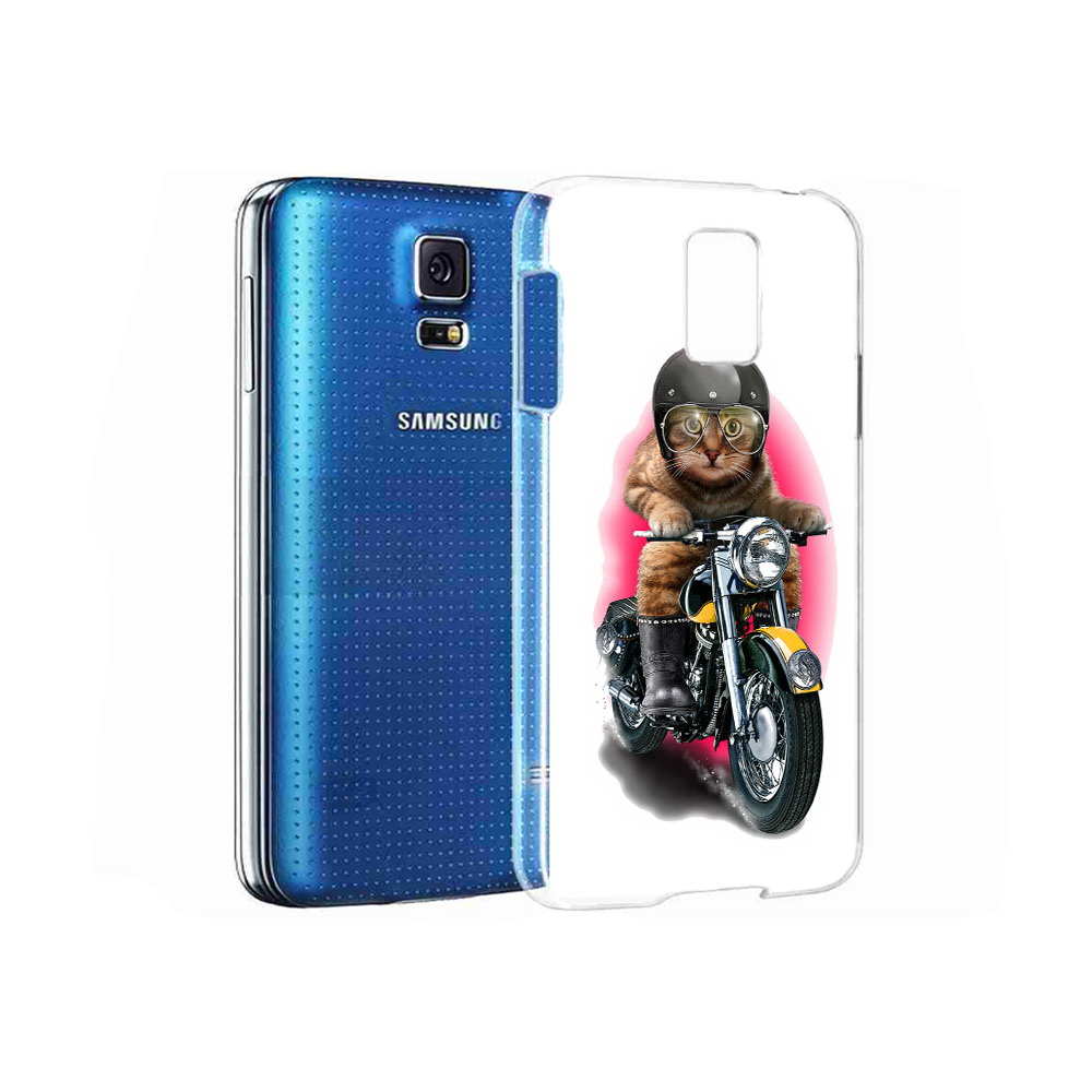 

Чехол MyPads Tocco для Samsung Galaxy S5 мото-кот (PT12196.512.485), Прозрачный, Tocco