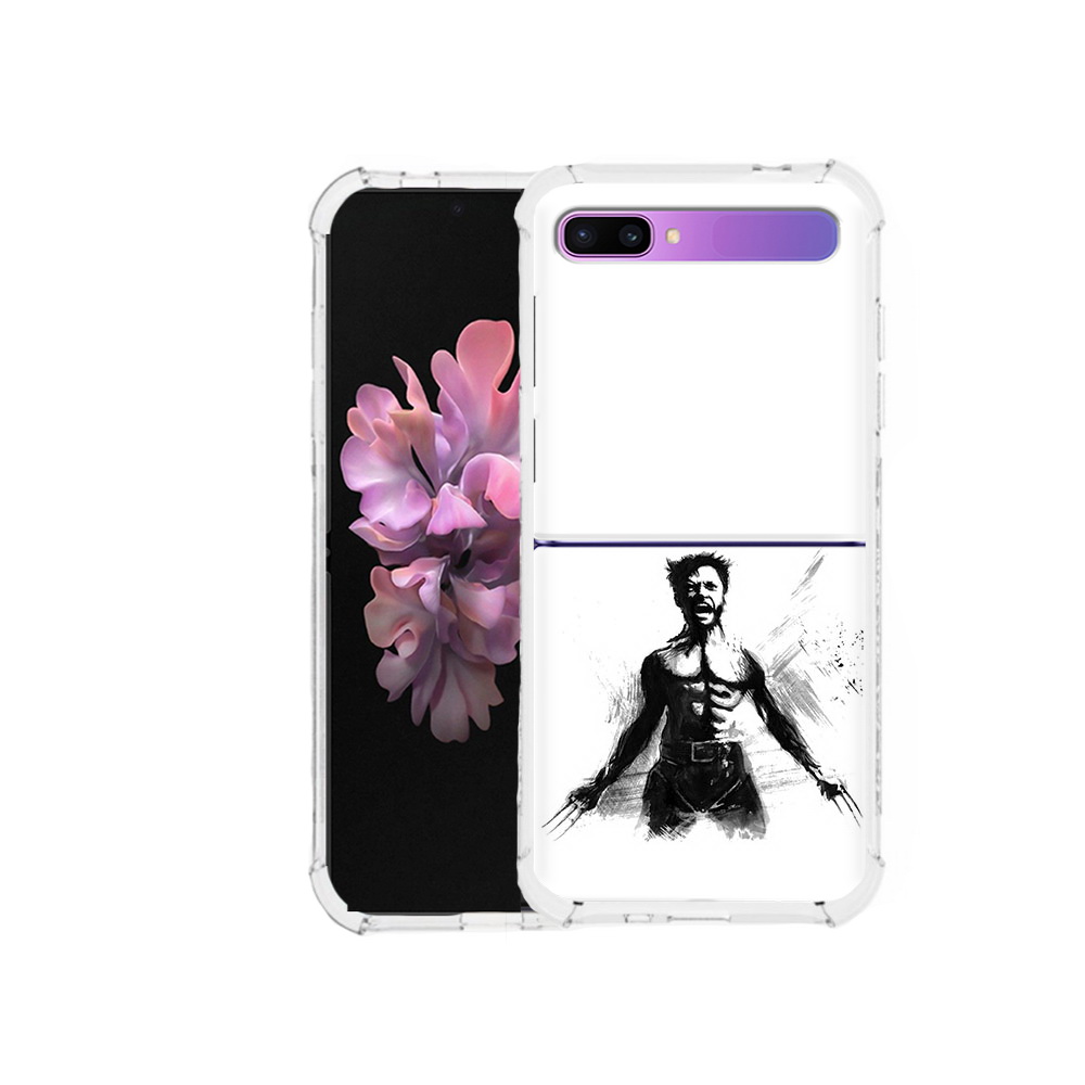 

Чехол MyPads Tocco для Samsung Galaxy Z Flip росомаха (PT226935.587.587), Прозрачный, Tocco