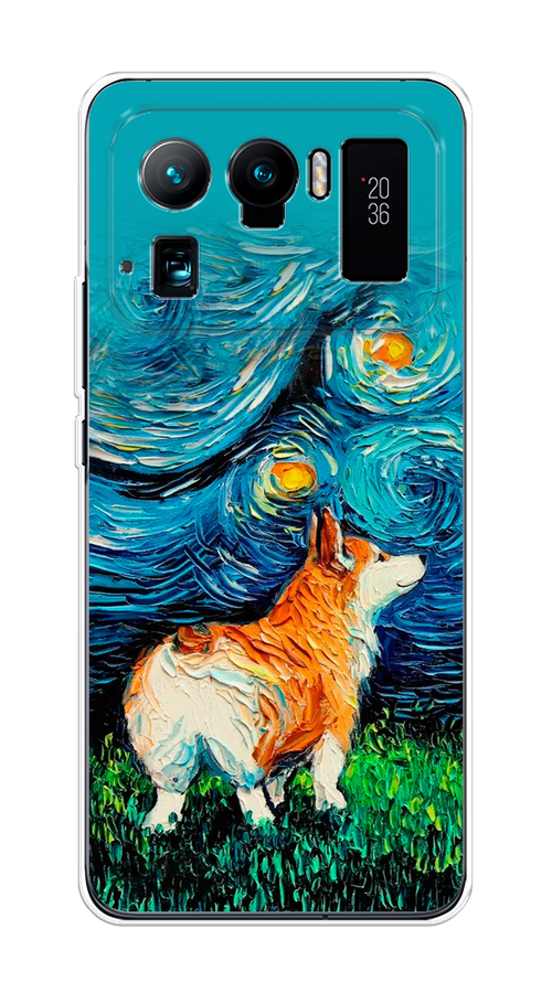 

Чехол на Xiaomi Mi 11 Ultra "Корги звёздная ночь", Коричневый;белый;зеленый, 310450-1