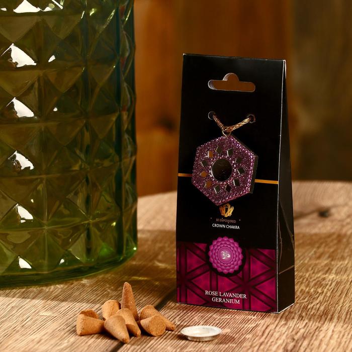 

Аромаконусы "Chakra" 40 шт и подставка Роза и герань