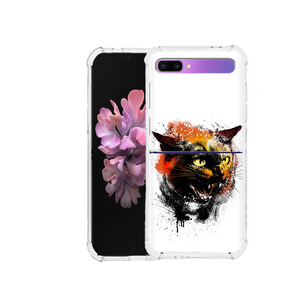 

Чехол MyPads Tocco для Samsung Galaxy Z Flip сиамский кот (PT226935.587.598), Прозрачный, Tocco