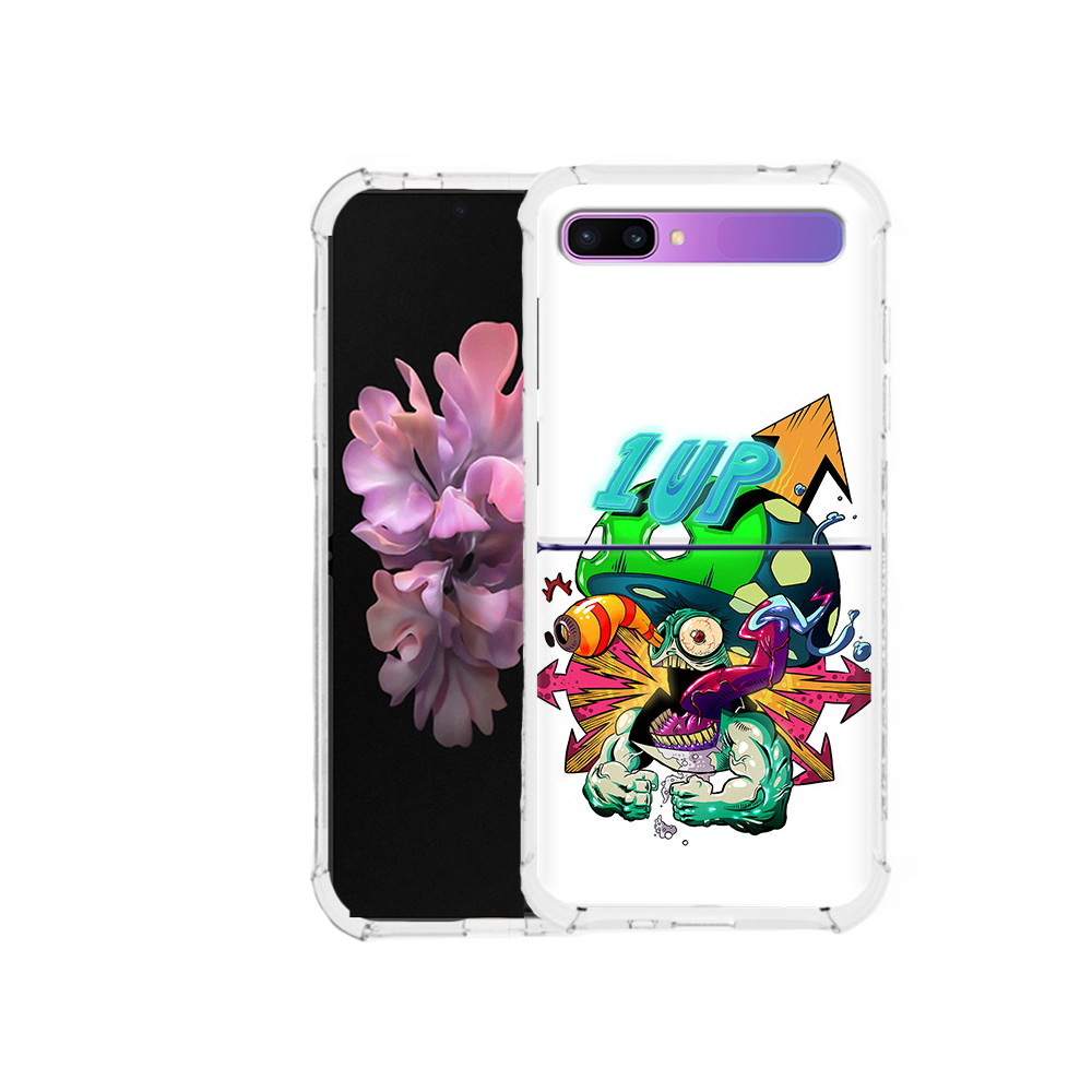 

Чехол MyPads Tocco для Samsung Galaxy Z Flip сильный гриб абстракция (PT226935.587.599), Прозрачный, Tocco