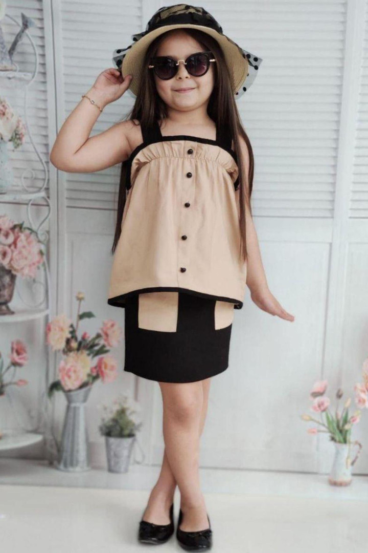 

Костюм с юбкой Riccotarz 2222203004 бежевый 3-4 лет (доставка из-за рубежа), 2222203004