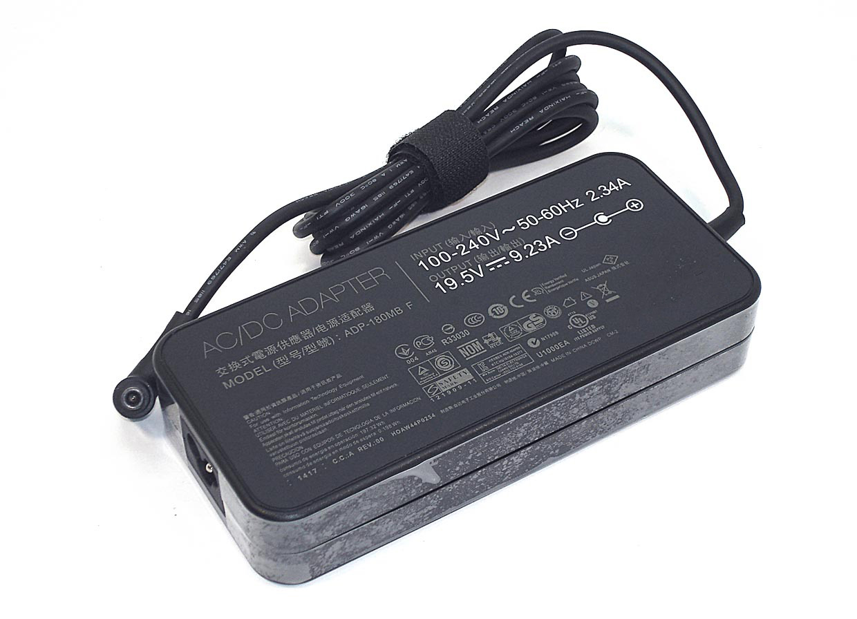 

Cетевой адаптер ADP-180MB F для ноутбуков Asus 19.5V 9.23A 180W 6.0x3.7 Pin, Черный, ADP-180MB F