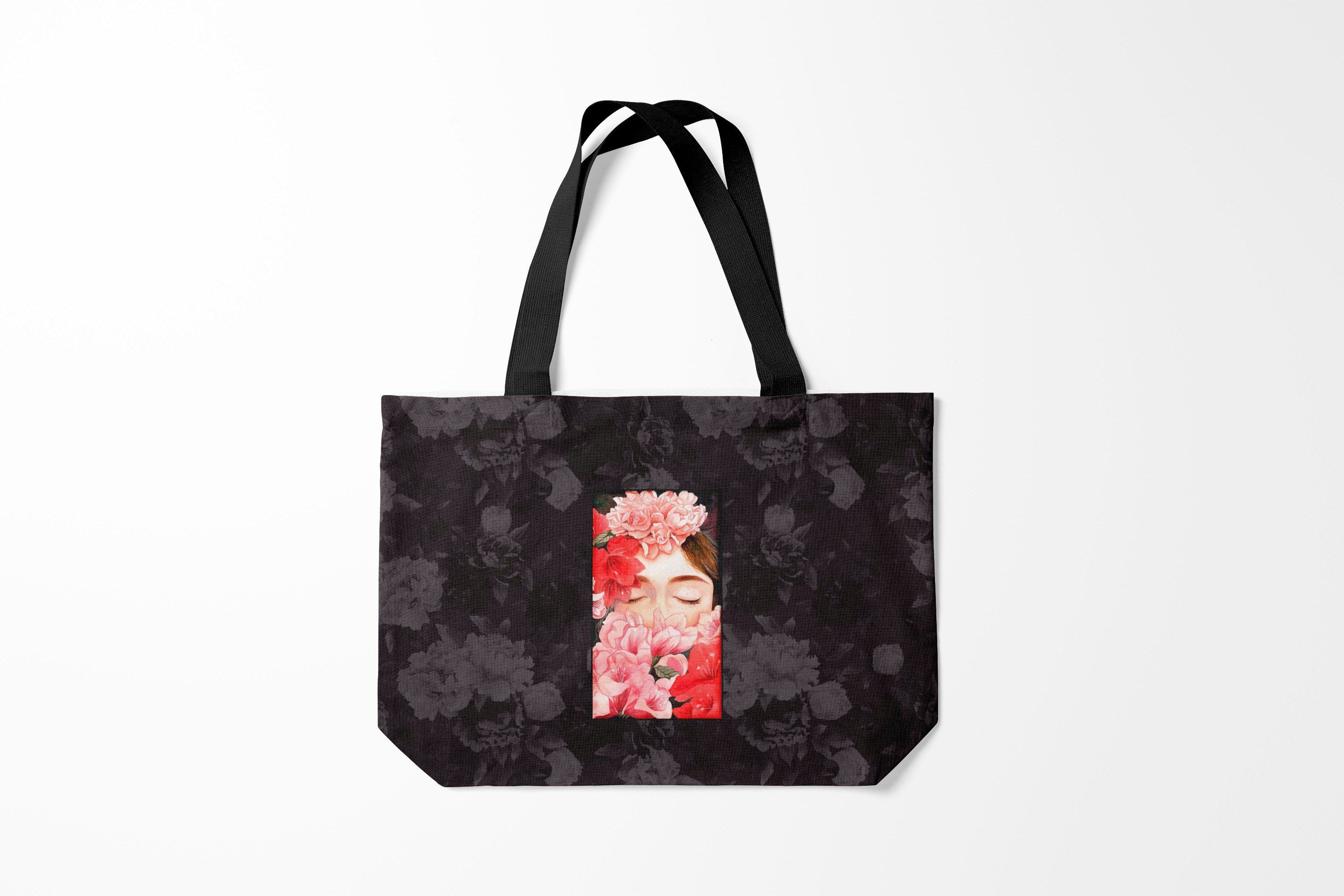 

Сумка шoппер унисекс Burnettie 8 марта Flowers girl, черный, 8 марта Flowers girl