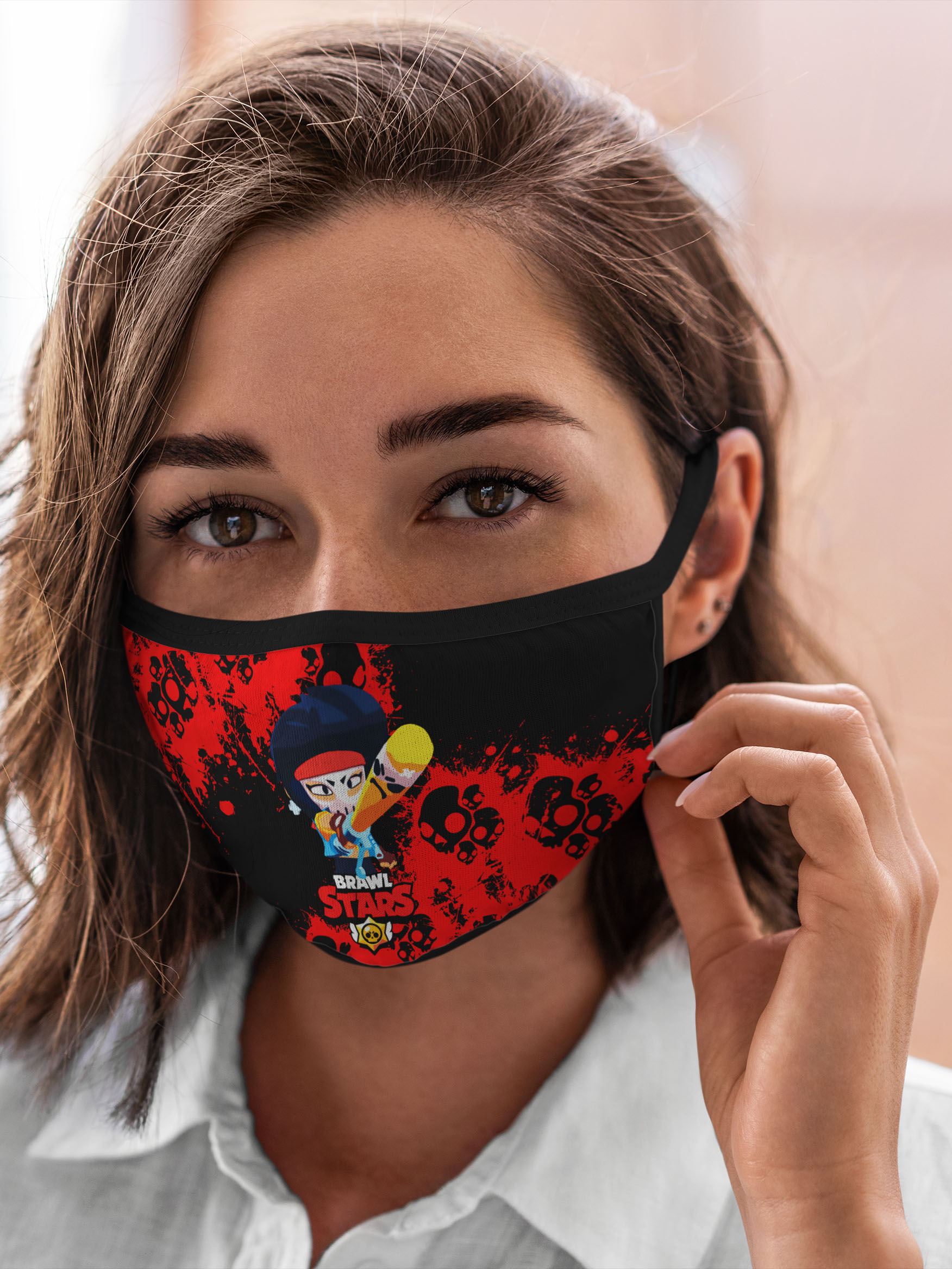 

Многоразовая маска унисекс Burnettie Brawl Stars Bibilante, Разноцветный, Brawl Stars Bibilante
