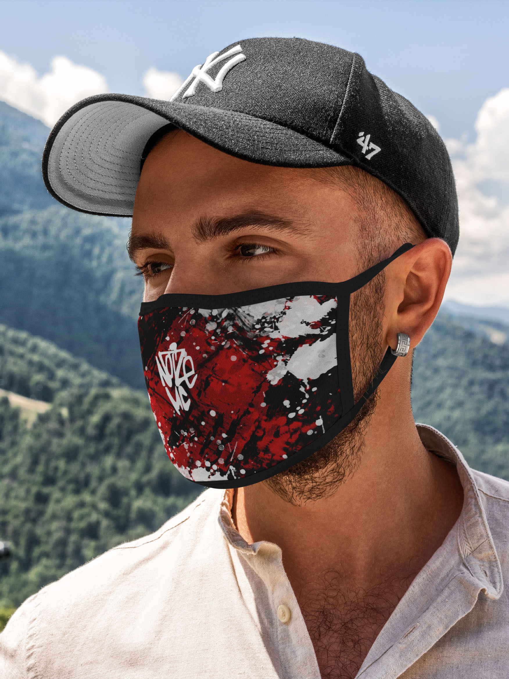 

Многоразовая маска унисекс Burnettie Noize Mc, Разноцветный, Noize Mc