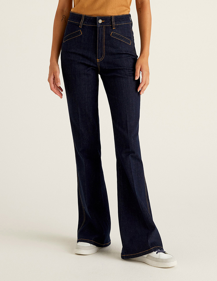 

Джинсы женские United Colors of Benetton 21A_4YJ155AA5 синие 25, 21A_4YJ155AA5