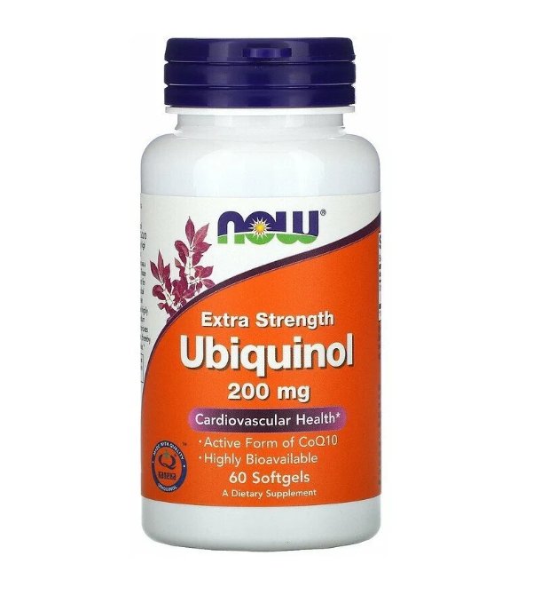 

Убихинол NOW Ubiquinol 200 мг - 60 капсул