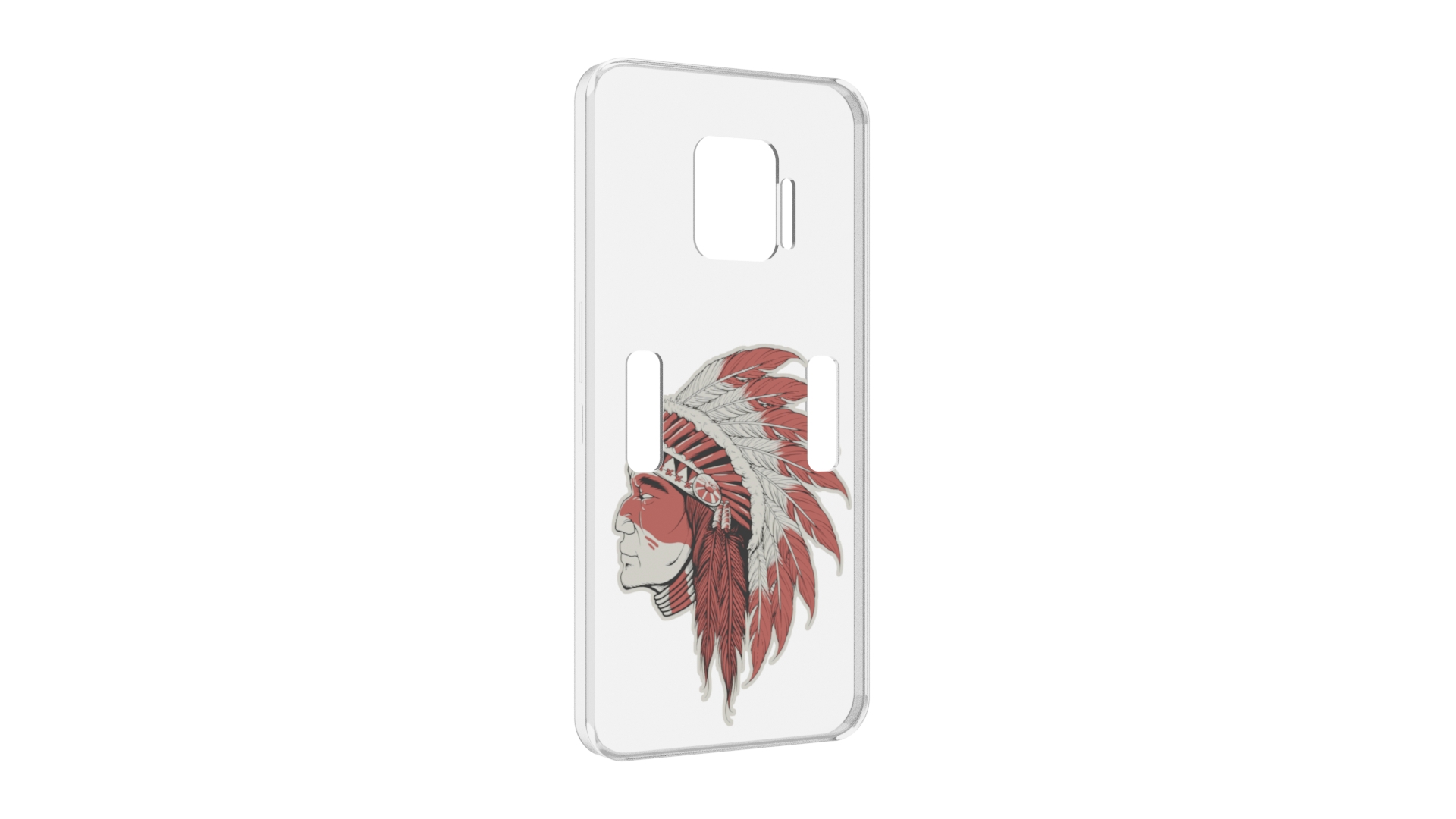 

Чехол MyPads красный индеец для ZTE Nubia Red Magic 7 Pro, Прозрачный, Tocco