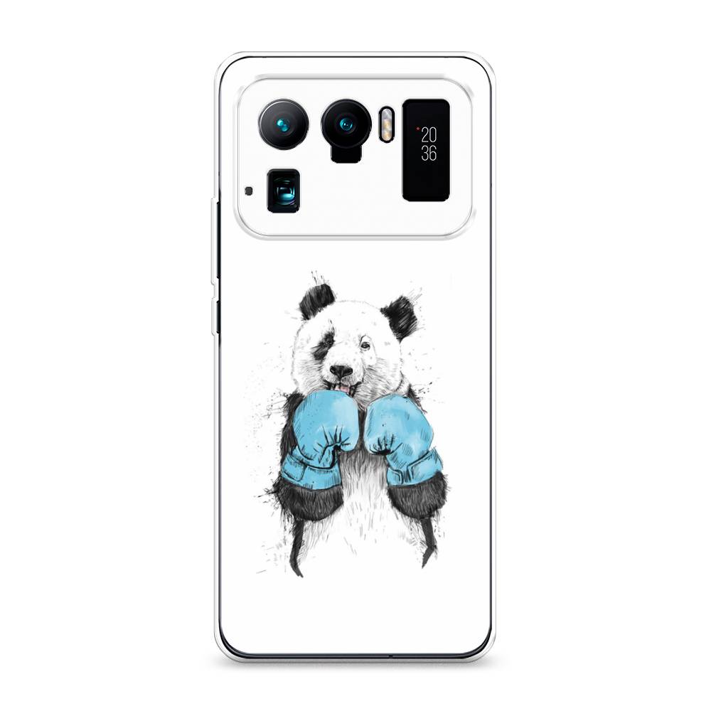 

Чехол на Xiaomi Mi 11 Ultra "Панда боксер", Голубой;белый;серый, 310450-1