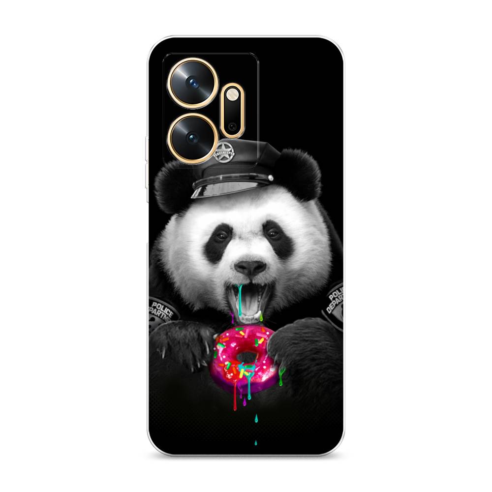 

Чехол Awog на Infinix Zero 20 / Инфиникс Зеро 20 "Панда police", Черный;белый;розовый