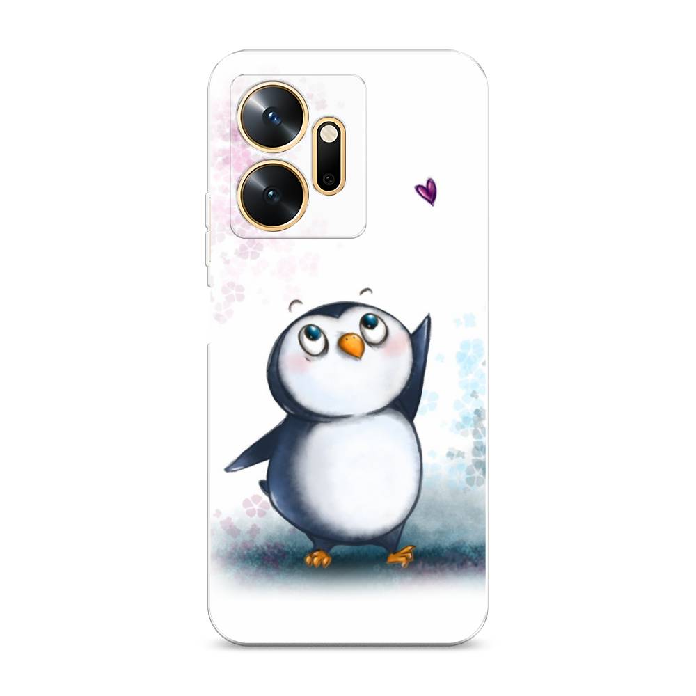 

Чехол Awog на Infinix Zero 20 / Инфиникс Зеро 20 "Пингвин и сердечко", Белый