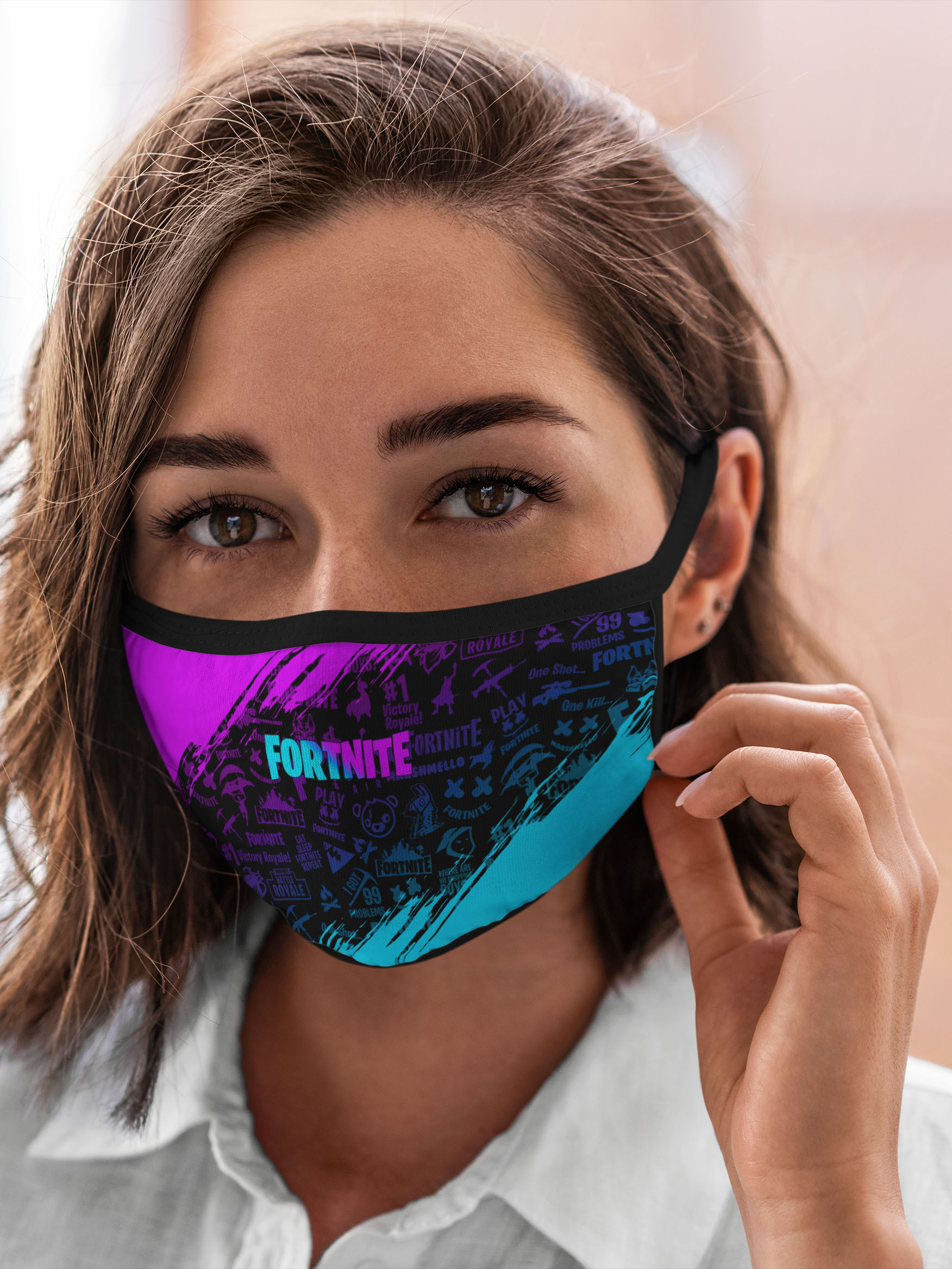 

Многоразовая маска унисекс Burnettie Fortnite Фортнайт, Разноцветный, Fortnite Фортнайт