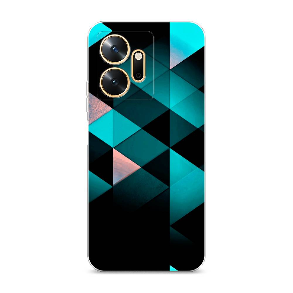 

Чехол Awog на Infinix Zero 20 / Инфиникс Зеро 20 "Геометрия 16", Голубой;черный