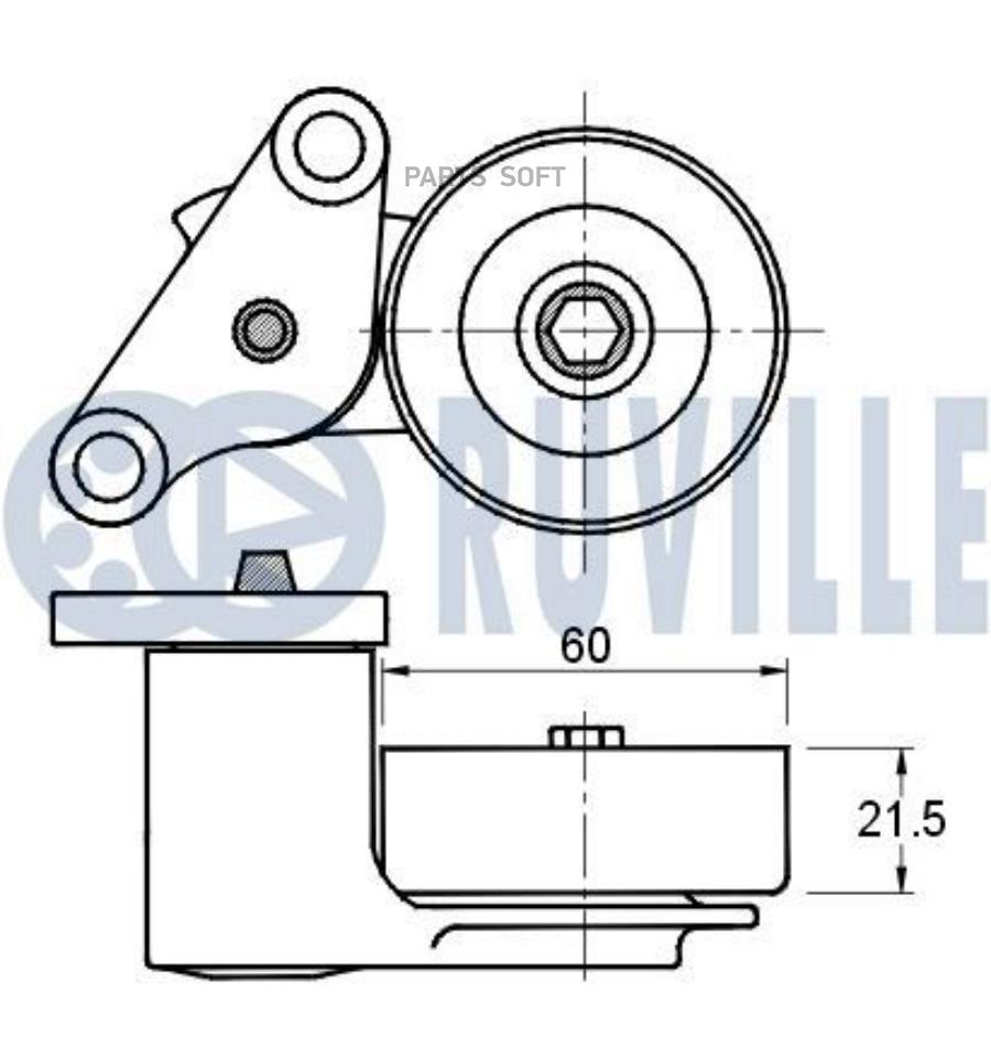 

Ролик руч.ремня HUMMER H2 2002-2010 Ruville 541743