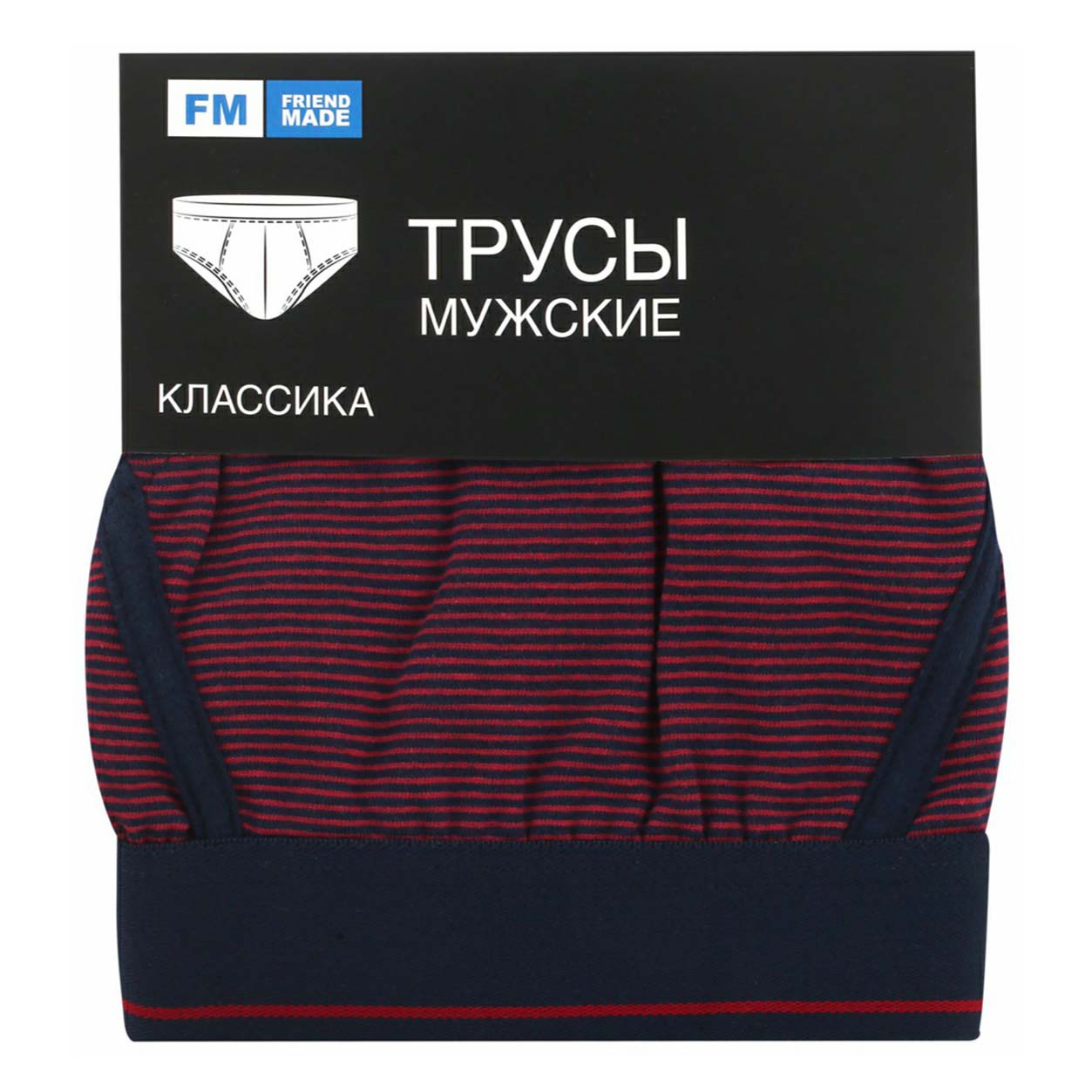 

Трусы мужские FM friend made красные 52