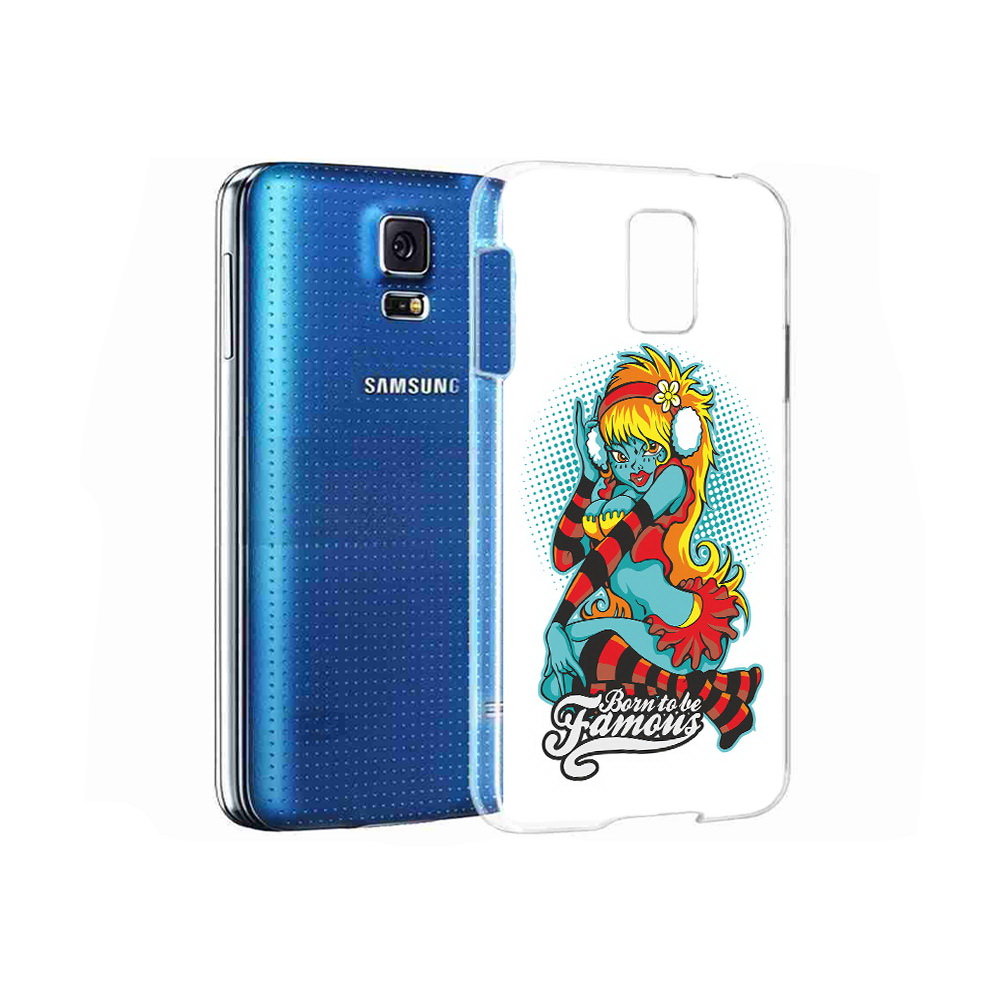 

Чехол MyPads Tocco для Samsung Galaxy S5 нарисованная девушка в наушниках, Прозрачный, Tocco