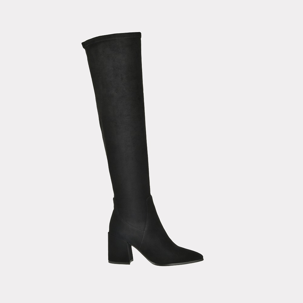 фото Ботфорты женские versiya shop j6004-81 черные 36 ru