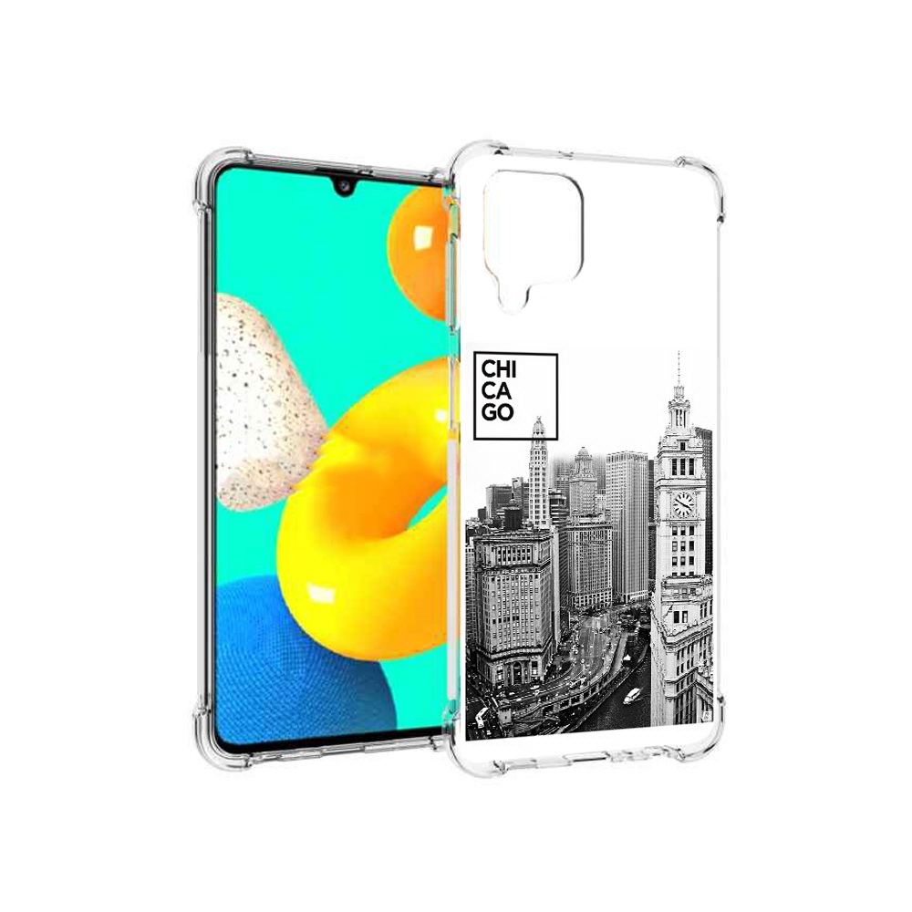 

Чехол MyPads Tocco для Samsung Galaxy M32 черно белый чикаго (PT161818.523.689), Прозрачный, Tocco