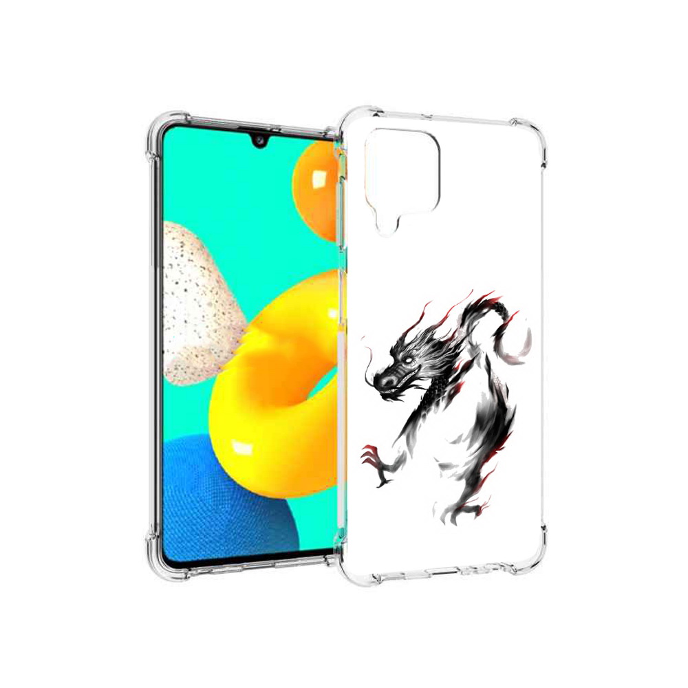 

Чехол MyPads Tocco для Samsung Galaxy M32 черный дракон (PT161818.523.690), Прозрачный, Tocco