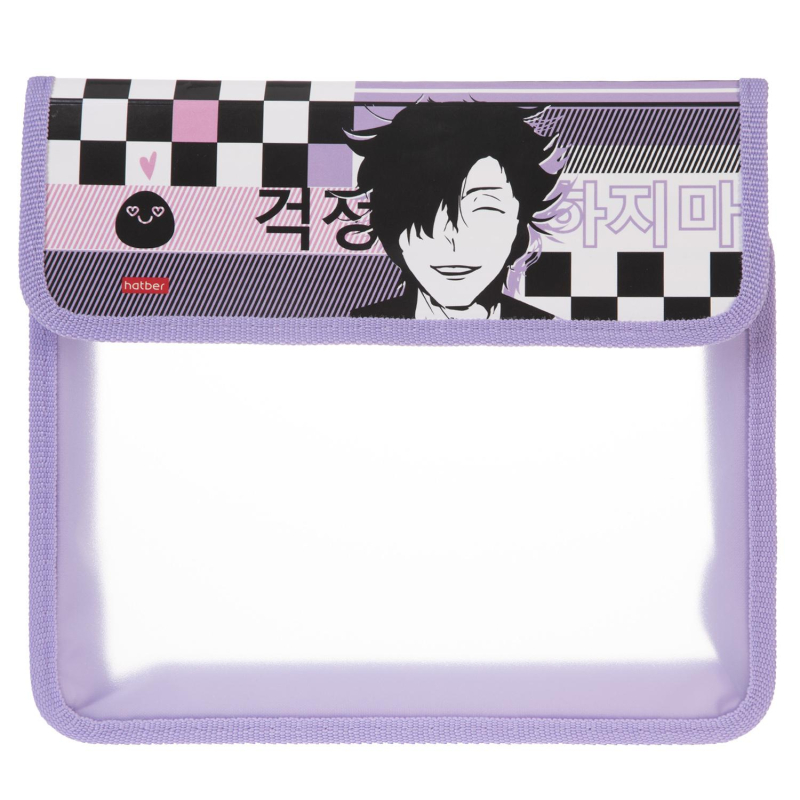 

Папка для тетрадей Hatber Улыбнись! А5 1отд. пластик. на липучке AMp_27075