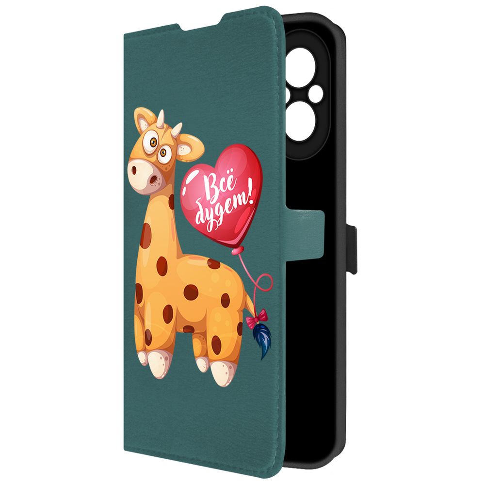 

Чехол-книжка Krutoff Eco Book для Realme C67 Предсказание (зелёный опал), Зеленый