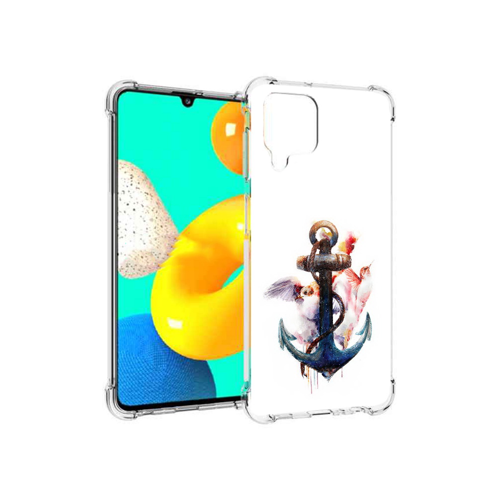 

Чехол MyPads Tocco для Samsung Galaxy M32 якорь с птицами (PT161818.523.703), Прозрачный, Tocco