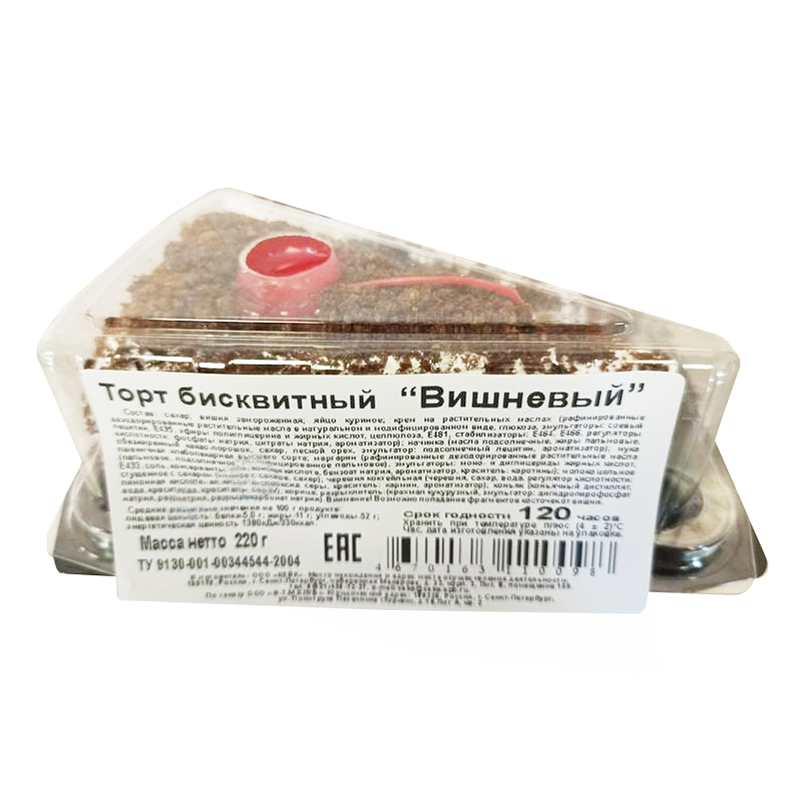 

Торт Вишневый 220 г