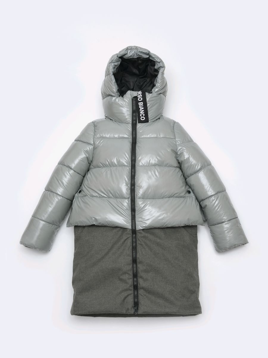 Пальто детское Artel OB40993-02, серый, 134