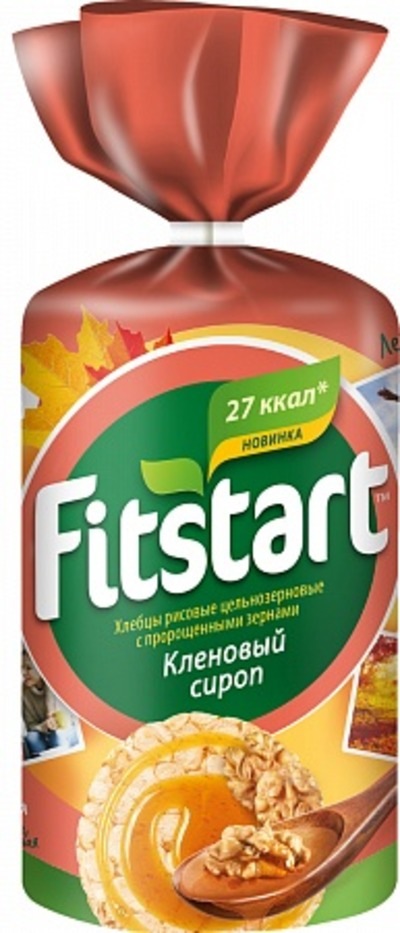

Хлебцы FITSTART рисовые Кленовый сироп 100 гр, 20996
